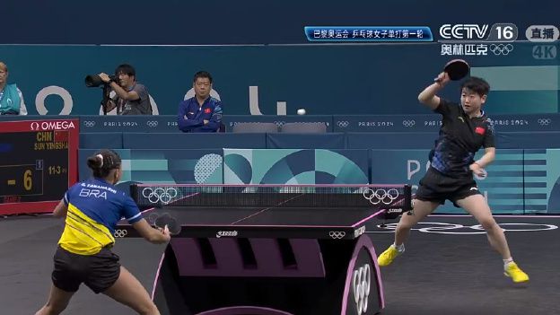 半小时内完成4-0横扫高桥·朱丽叶，孙颖莎晋级巴